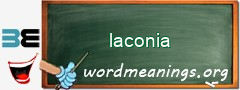 WordMeaning blackboard for laconia